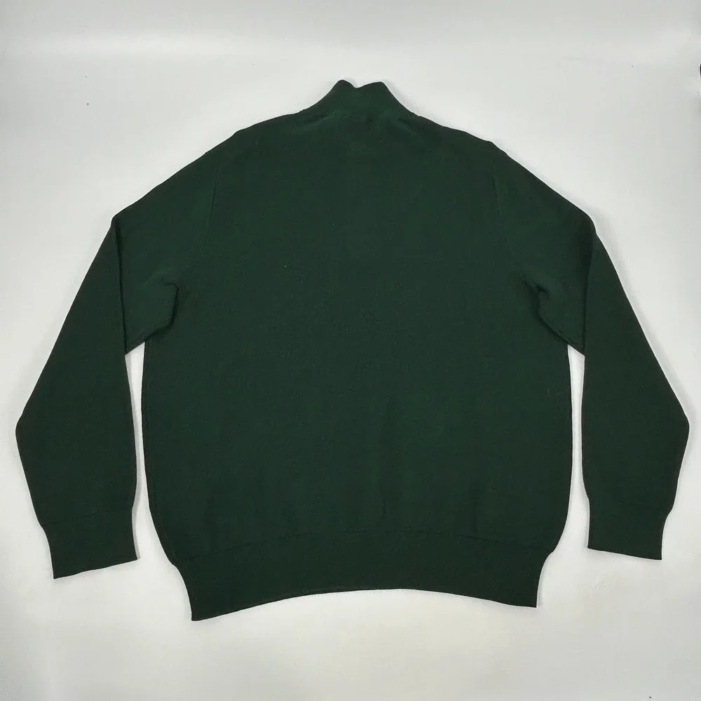 Polo‎ Ralph Lauren Sweater Men's XXL 2XL Green 1/4 Zip Pullover Mock Neck NEW